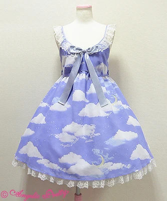 Angelic Pretty AP 小白云JSK/OP Misty Sky 连衣裙- 堆糖，美图壁纸