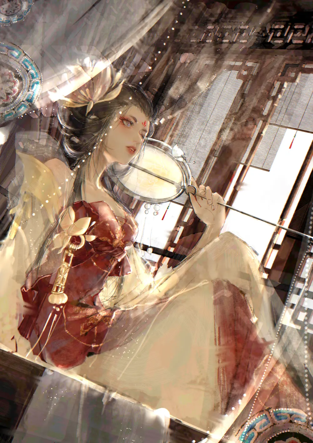 忘川风华录# 杨玉环画师lof:村口烫头