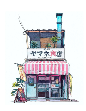 建筑手绘 - 堆糖，美图壁纸兴趣社区