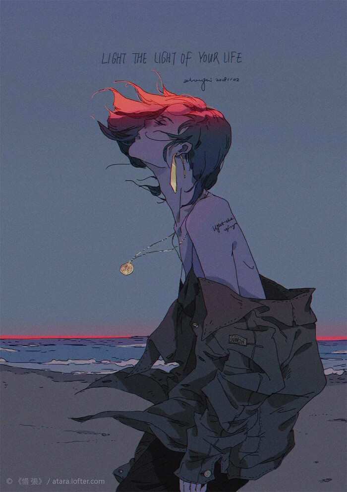 插画师张惜，微博@张惜Zhangxi - 堆糖，美图壁纸兴趣社区