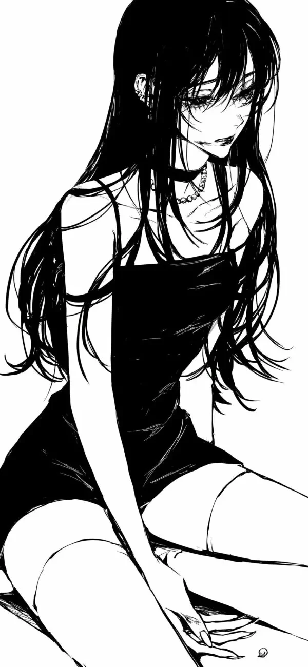 二次元 女孩 酷拽 黑白 侵权删 - 高清图片,堆糖,美图壁纸兴趣社区