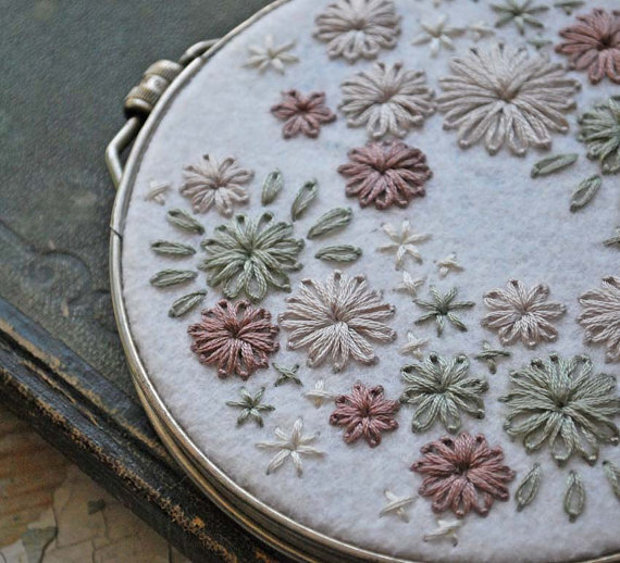 Vintage metal embroidery hoop