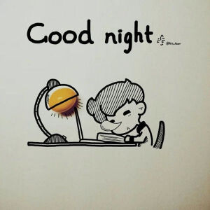 #Good night# 创意插画 | 作者：阿仁Aaren