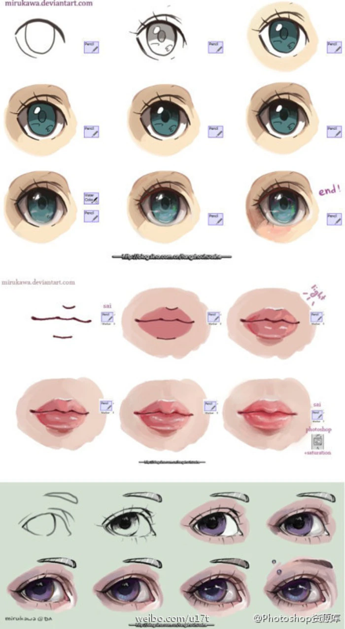 anime eye tutorial by mirukawa on deviantART